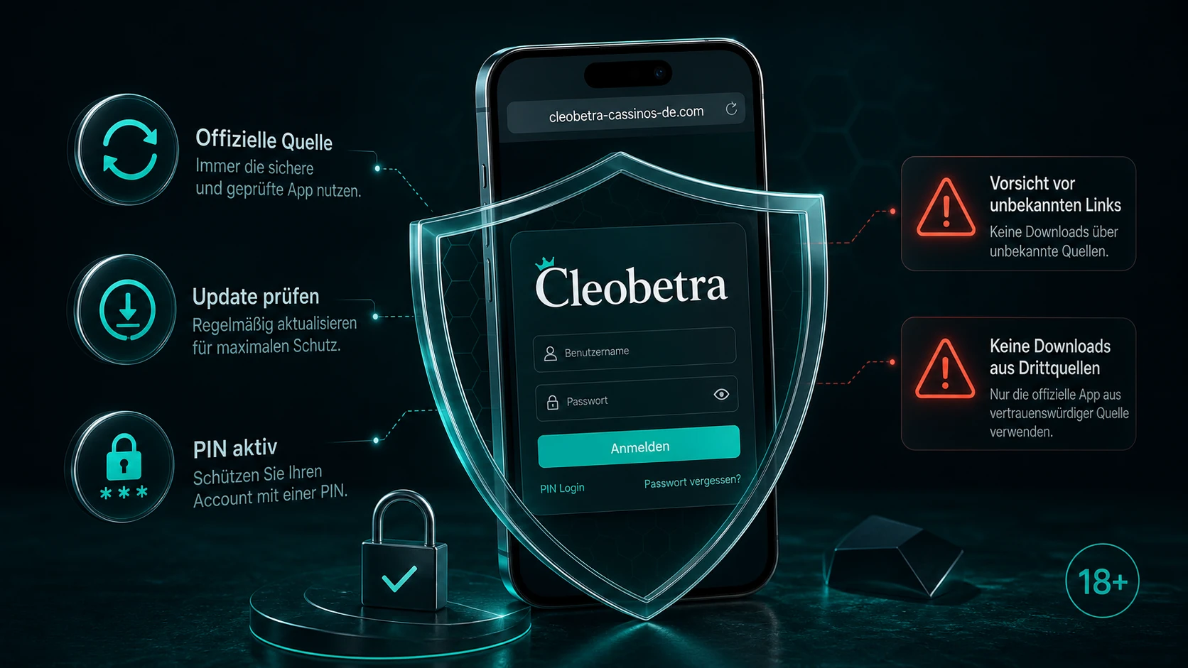 Sicherheit der Cleobetra Casino Mobile App