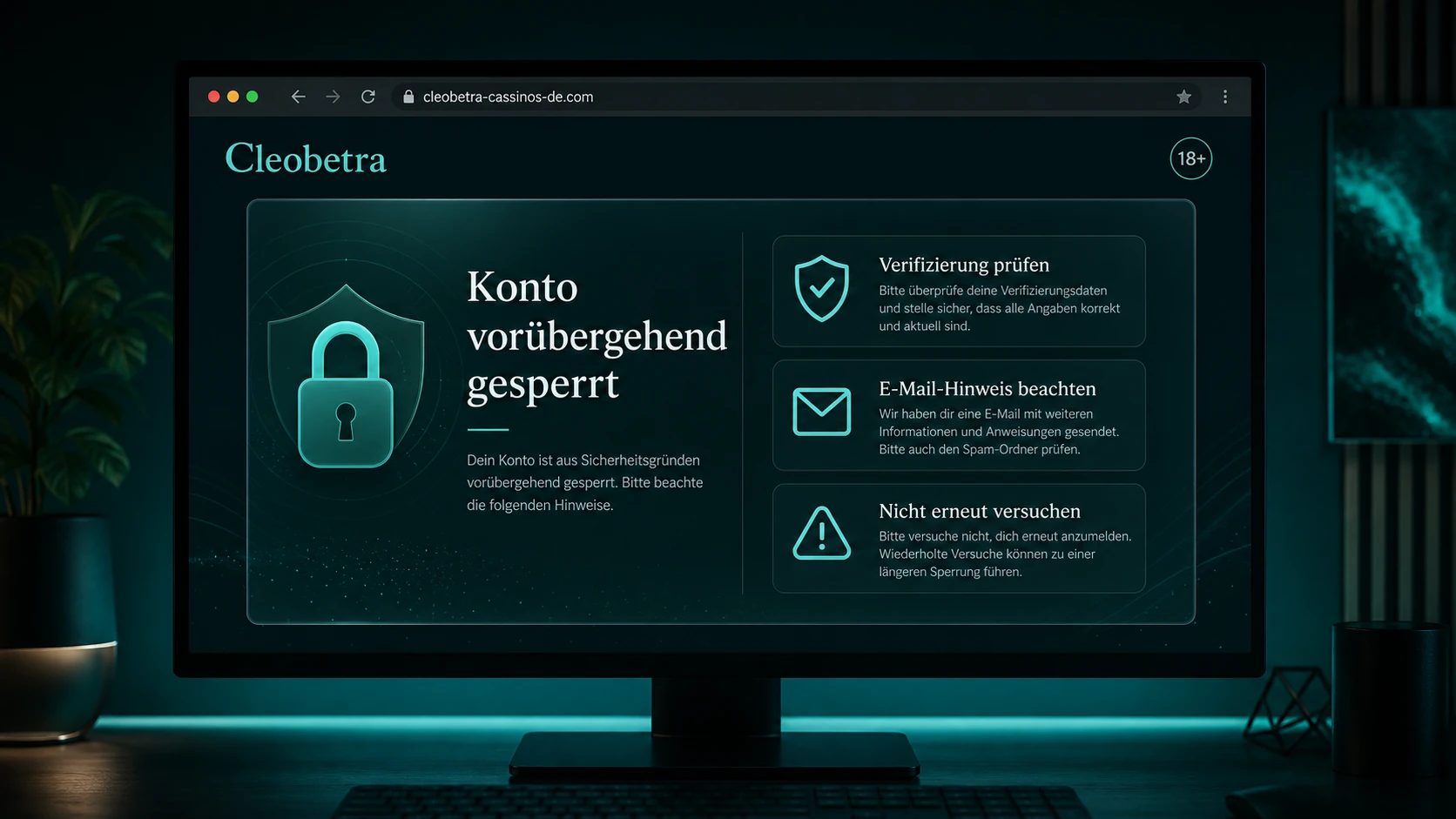Warum wurde das Cleobetra Konto gesperrt?
