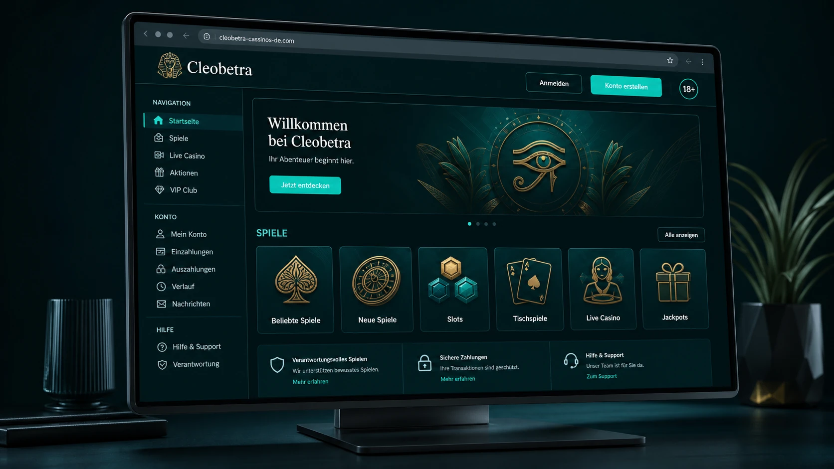 Cleobetra Online Casino: Aufbau und Nutzung