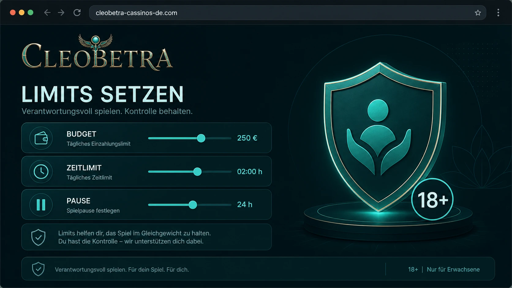 Cleobetra Spielen mit festen Regeln